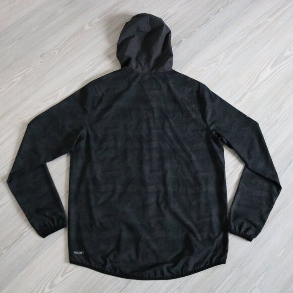 Vuori Trainer Shell Jacket Charcoal Camo Men's M Performance Gym Full Zip V512 - Picture 9 of 10